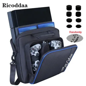 Сумка для игровой системы PS4 SlimPro, Холщовая Сумка для переноски, защитный чехол на плечо для консоли PlayStation 4, PS4, дорожная сумка для хранения