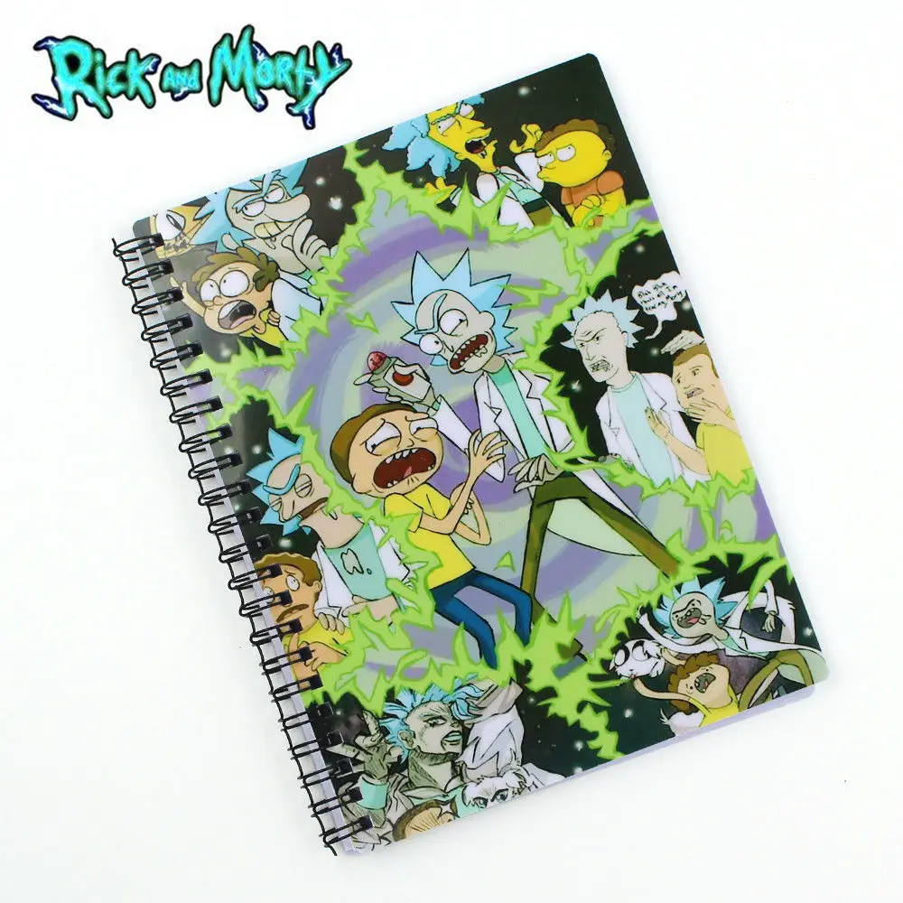 Suncomics Rick and Mori аниме со спиральной катушкой блокнот дневник памятка сделать