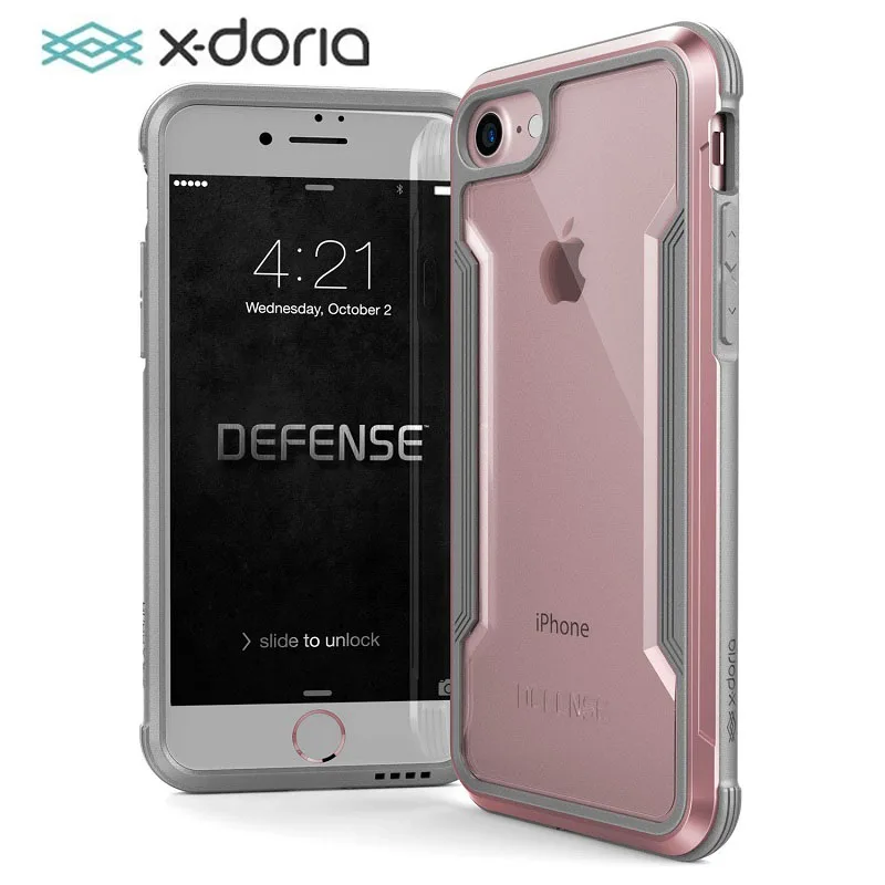 Защитный чехол X Doria для iPhone 7 8 Plus корпус из анодированного алюминия