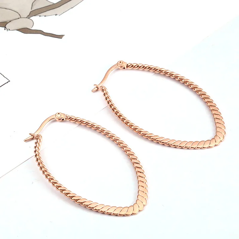 KLDY серебряные серьги из розового золота серьги-кольца из нержавеющей стали женские большие золотые круглые серьги bts корейские ювелирные изделия горячая распродажа