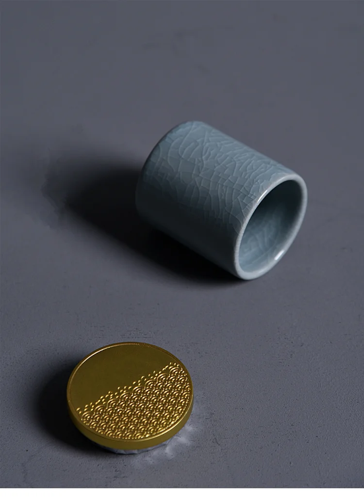 Китайский стиль Celadon чайная коробка, банки для хранения конфет, керамическая художественная упаковочная коробка для чая, качественный контейнер для чая, посуда, горшок