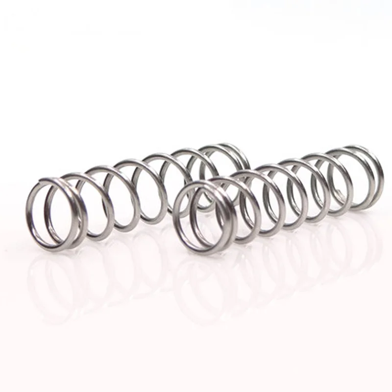 

5pcs 0.9mm Wire diameter Galvanized Compression springs Y-type Pressure spring 7mm-8mm Outside diameter 10mm-60mm Length