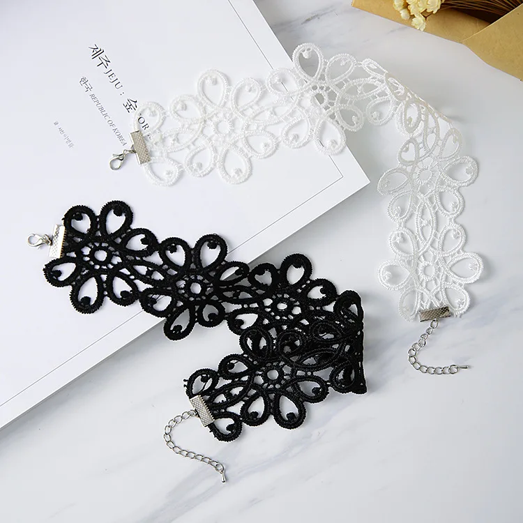 Ожерелье женское кружевное в виде цветка аниса ожерелья простое черное ожерелье