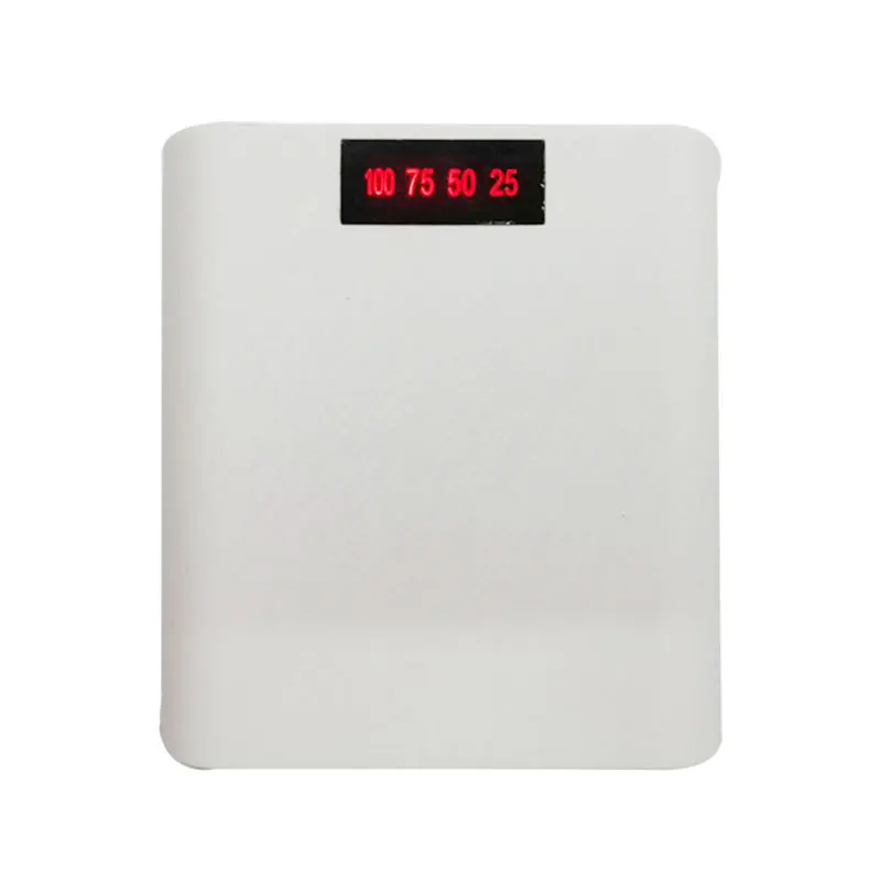 White No Battery Цифровой светодиодный блок питания 5 В, сделай сам, один USB, 4x18650, чехол для аккумулятора, зарядка, источник питания, внешний аккумулятор, чехол для зарядного устройства, внешний аккумулятор - Цвет: White No Battery