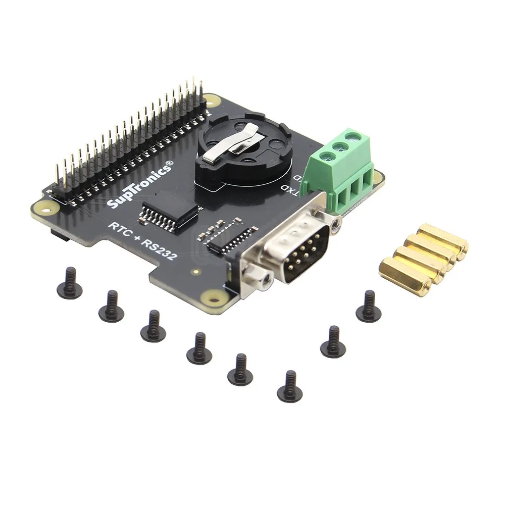 Raspberry Pi X230 RS232 Series Port & Real time clock (RTC) плата расширения для фото + Plus / 3B 2B B +|Аксессуары