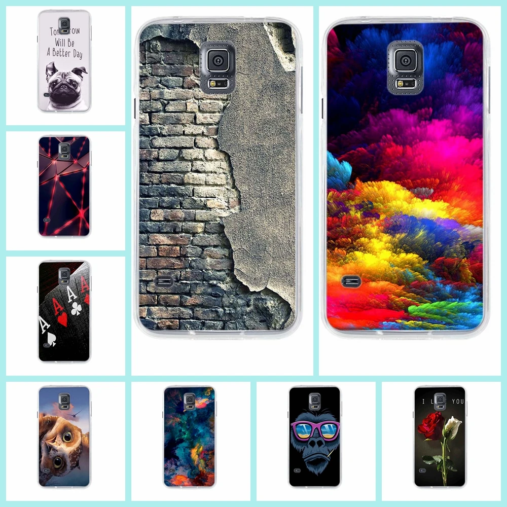 Чехол для Samsung S5 силиконовый чехол Galaxy i9600 G900F SM Neo G903F Etui Fundas|Бамперы| |