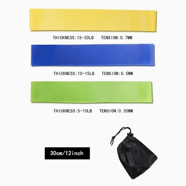 3pcs set Фитнес Эластичная лента сопротивление полосы для Фитнес силовые тренировки расширитель мышц Упражнение Йога тренажерный зал Фитнес оборудования - Цвет: 3pcs set