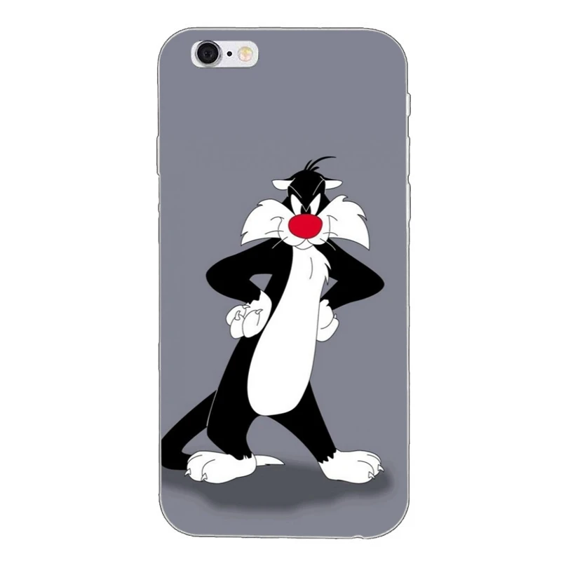 Looney Tunes Сильвестр для iPhone X XR XS Max 8 7 plus 6s 6 plus SE 5S 5c 5 4S 4 iPod Touch мягкий чехол телефона