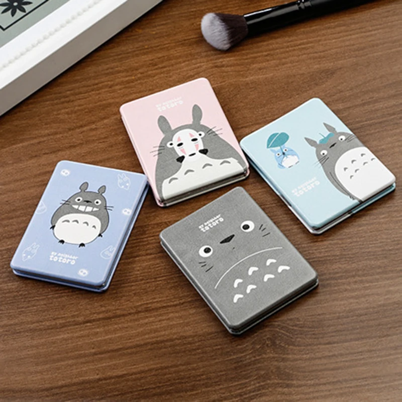 CN-RUBR мультфильм смайлик Макияж зеркало милая девушка Прямоугольный складной из