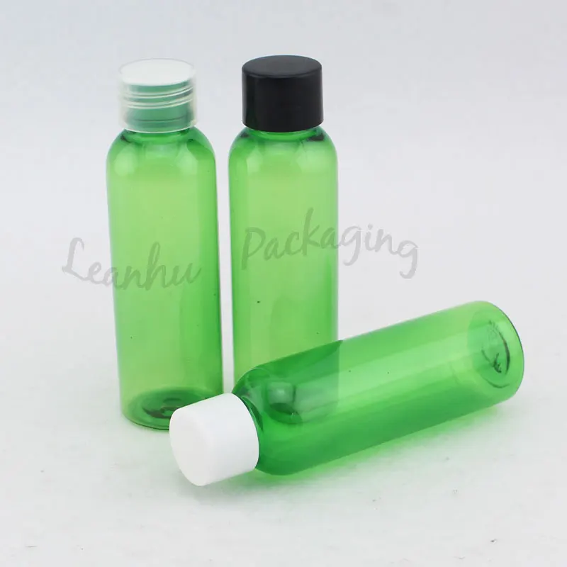 

Green Plastic Packaging Bottles,60CC Portable Travel Shampoo Bottle, Mini Sample Containers,Skin Care Products Packing Container