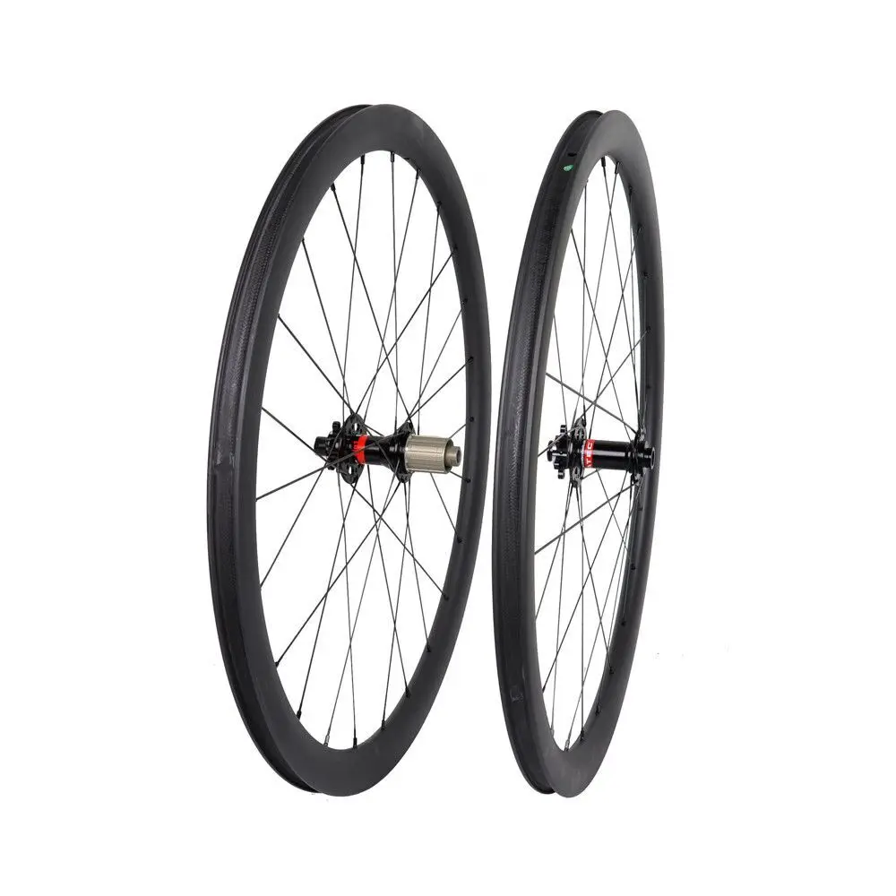 Bestellen Disc Bremse 40mm Carbon Rad Klammer Rennrad Laufradsatz 700C UD Matt Novatec Steckachse