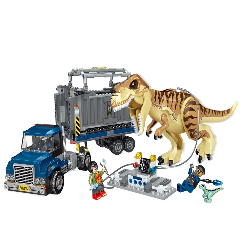 631 шт. Tyrannosaurus Rex транспорт Совместимость с legoingly Юрского мира детские развивающие