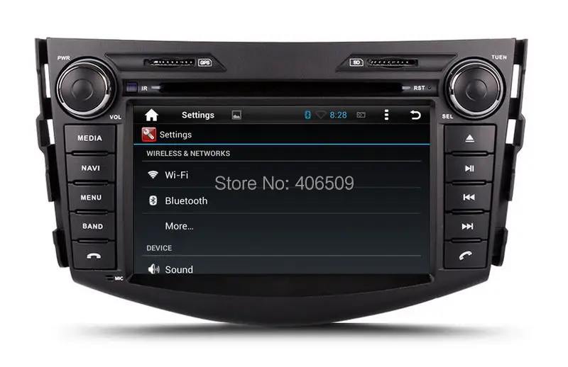 Android 8 0 автомобильный dvd плеер для Toyota RAV4 2006 2012 с GPS навигацией Радио BT USB MP3 WIFI Аудио