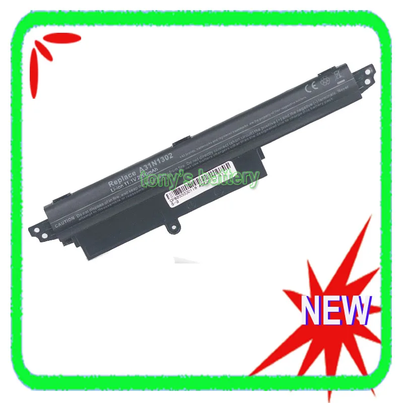 

A31N1302 Laptop Battery For Asus VivoBook X200CA X200MA X200M F200CA F200MA F200m R202ca A31LMH2 A31LM9H 1566-6868