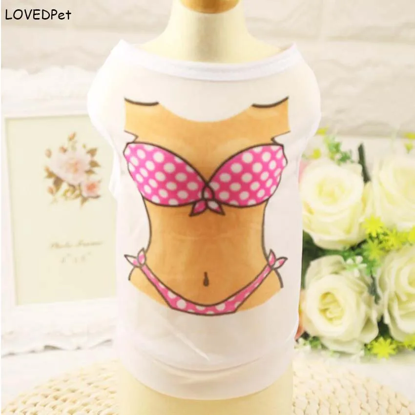 Милая забавная футболка для маленькой собаки летняя одежда йоркширский терьер