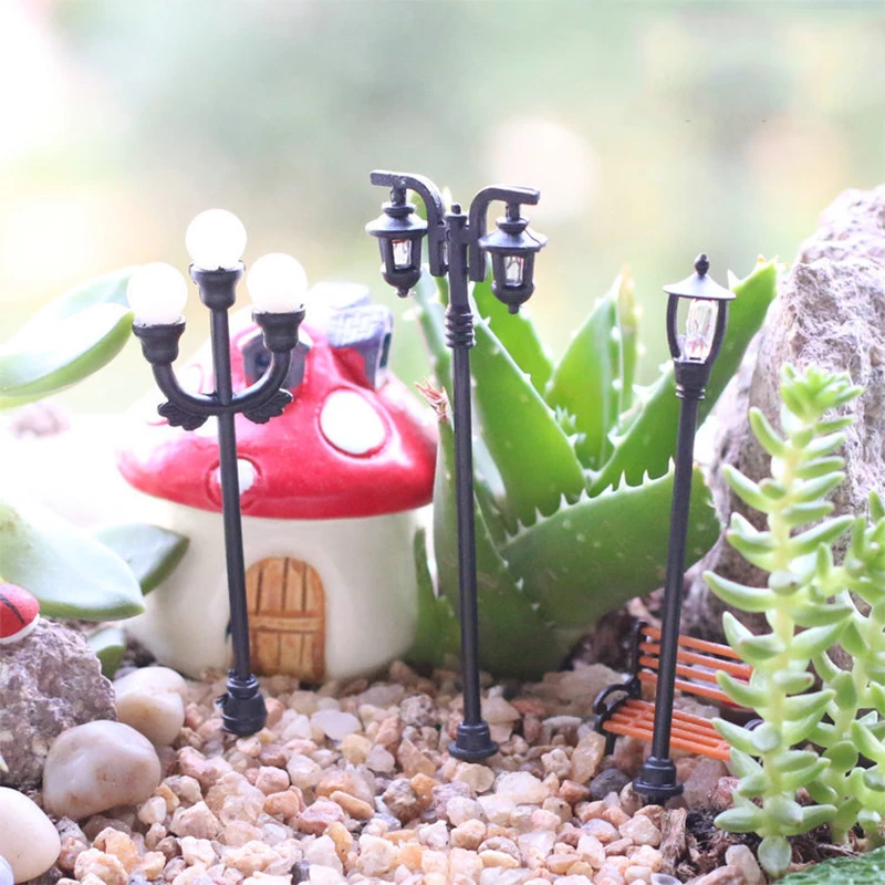 1 Pcs Craft Vintage DIY Miniature Lamp Creative Garden Mini Decoration Artificial Micro Landscaping | Дом и сад