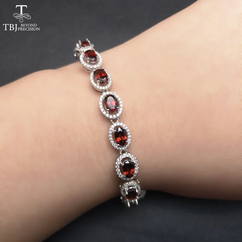 Женский браслет с натуральными драгоценными камнями TBJ элегантный 100%