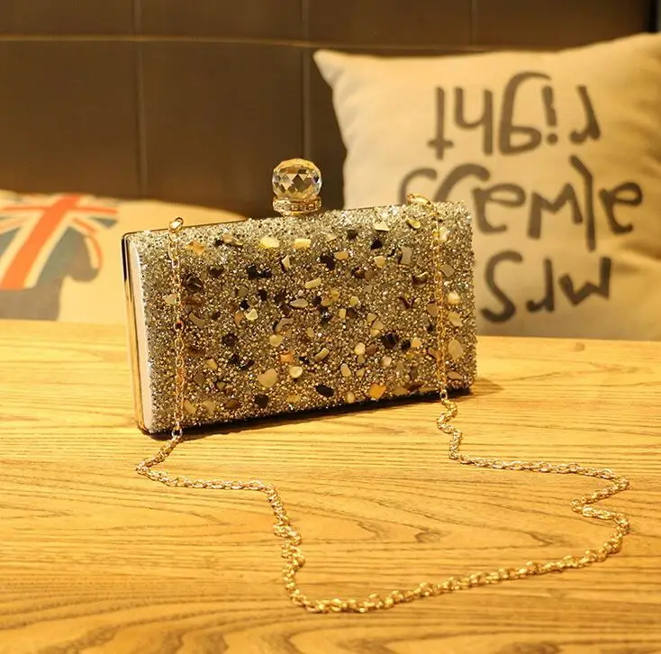 Новое поступление Золотой/Серебряный/черный Свадебный Кошелек для невесты