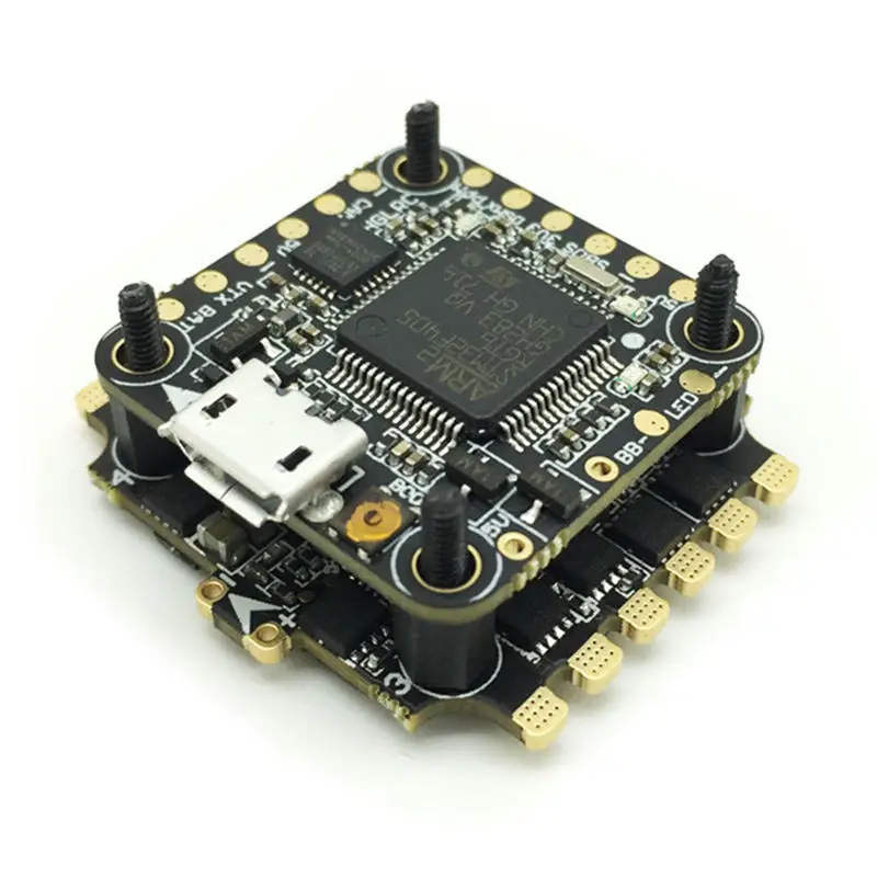 20*20 мм HGLRC XJB F438 Flytower Micro F4 Контроллер полета AIO OSD BEC & 33A 4 в 1 BLheli_S DShot600 ESC для