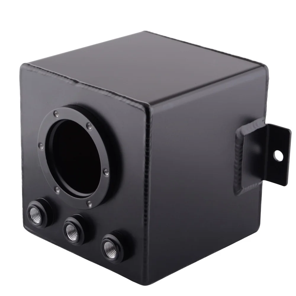 SPEEDWOW 2L Заготовка алюминиевый масляный топливный перенапряжения бак с фитингами Авто масло может ловить бак радиатор воды охлаждающей жидкости бак