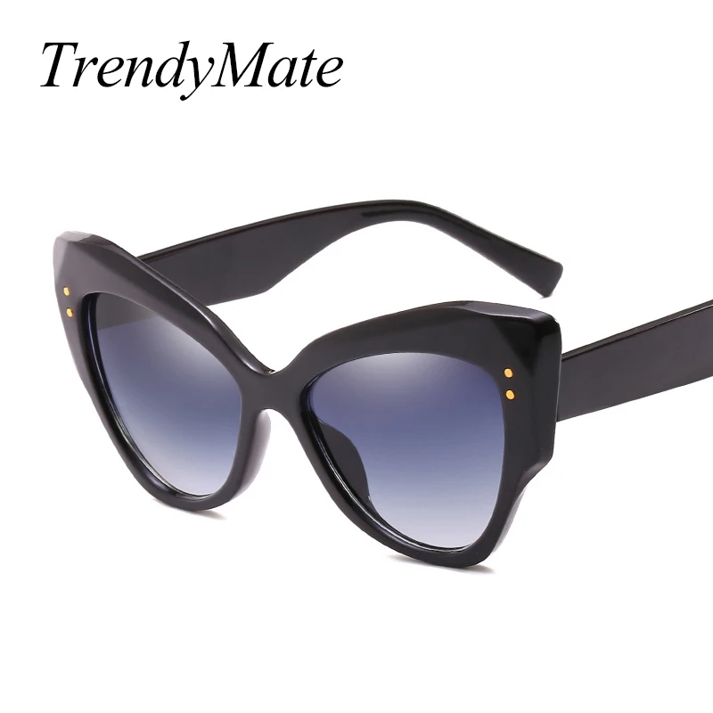

Солнцезащитные очки TrendyMate, женские винтажные градиентные солнцезащитные очки «кошачий глаз», 1226T