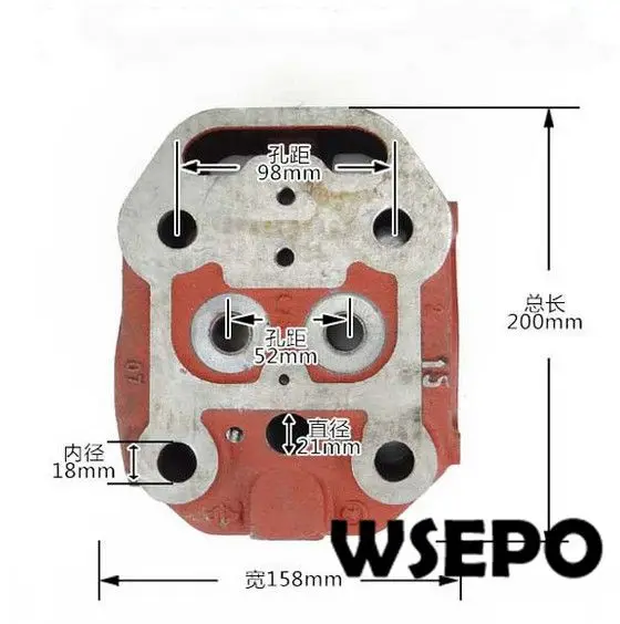 Качество OEM! Головка цилиндра Comp для 4-тактного небольшого дизельного двигателя с