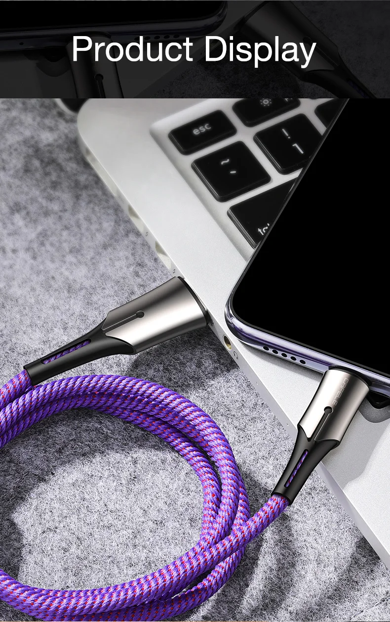 CAFELE 100 см кабель type-C для быстрой зарядки usb type-C кабели для huawei Xiaomi 6 samsung S9 OnePlus 5 Синхронизация данных нейлоновая оплетка Кабель