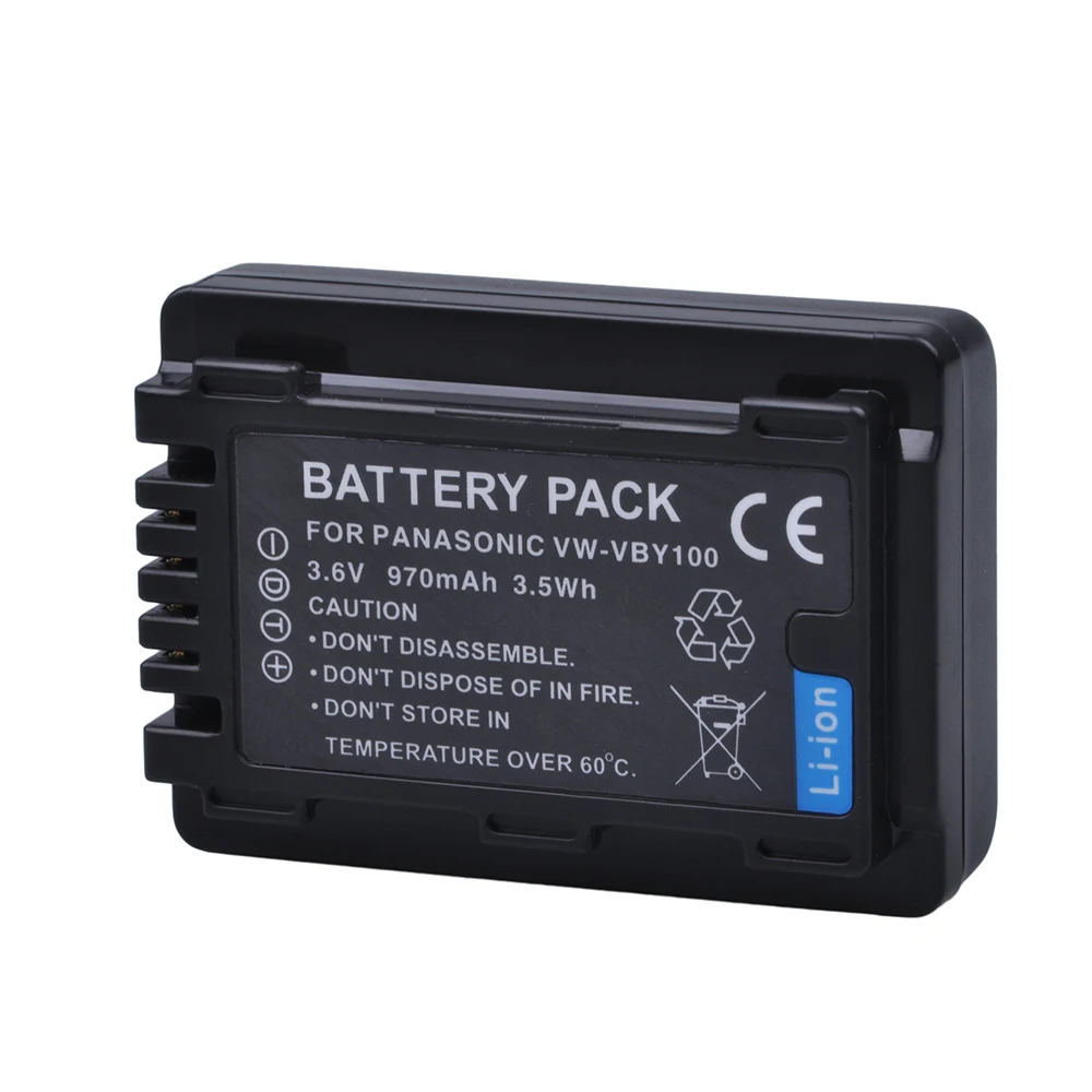 1 шт. VW-VBY100 VBY100 батарея камеры + двойное зарядное устройство USB для Panasonic HC-V201 HC-V110