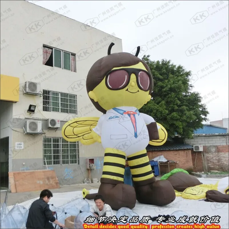 Happy holiday Square Decor Inflatable Bee Boy Cartoon Mascot For Advertising | Игрушки и хобби