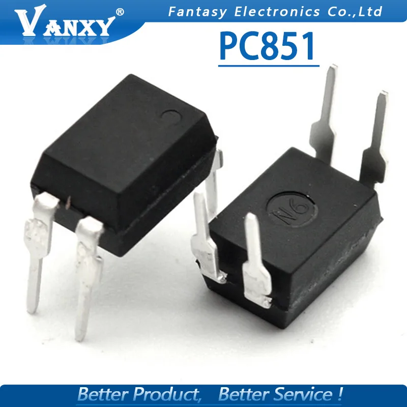 Оптосоединитель PC851 DIP-4 PC851XNNSZ0F DIP PC851XJ0000F DIP4 10 шт. | Электронные компоненты и