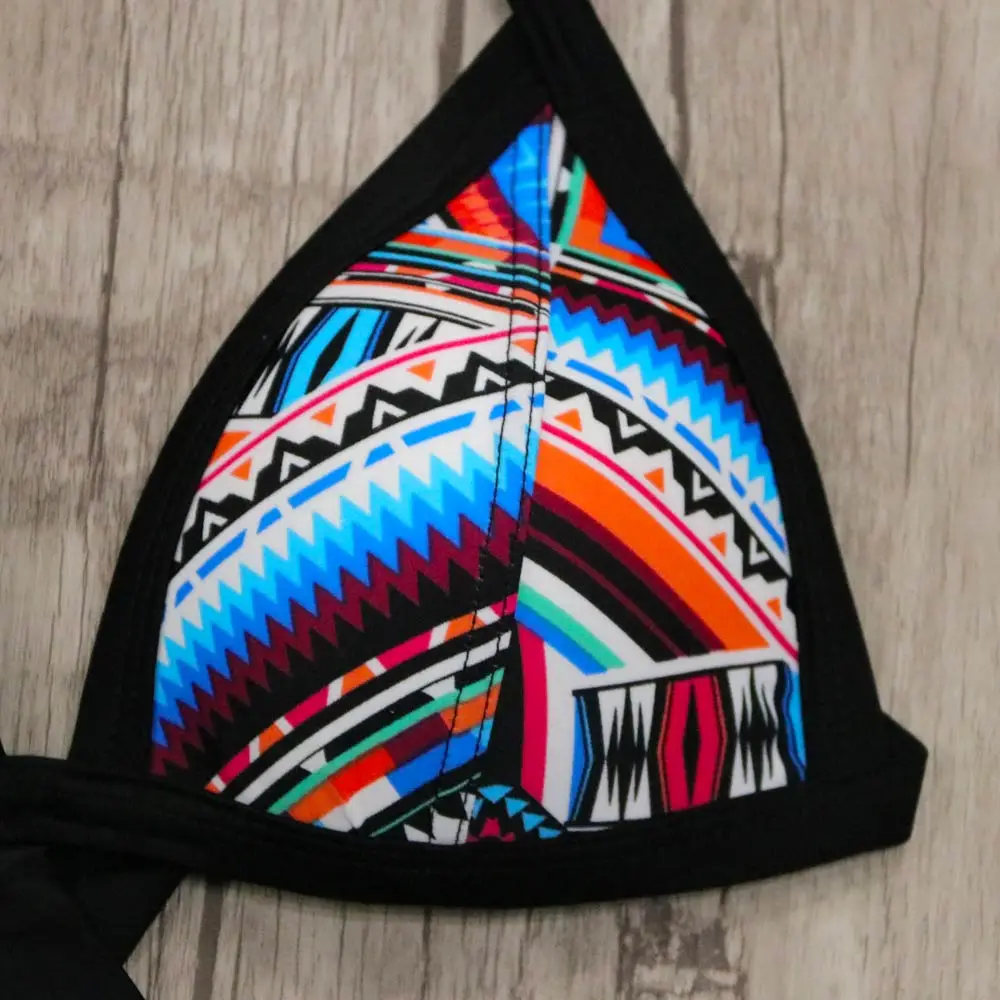 2018 Summer Women Print Biquini Bandage Swimsuit Sexy Bikini Set Push Up Swimwear Female Brazilian Maillot De Bain Femme |