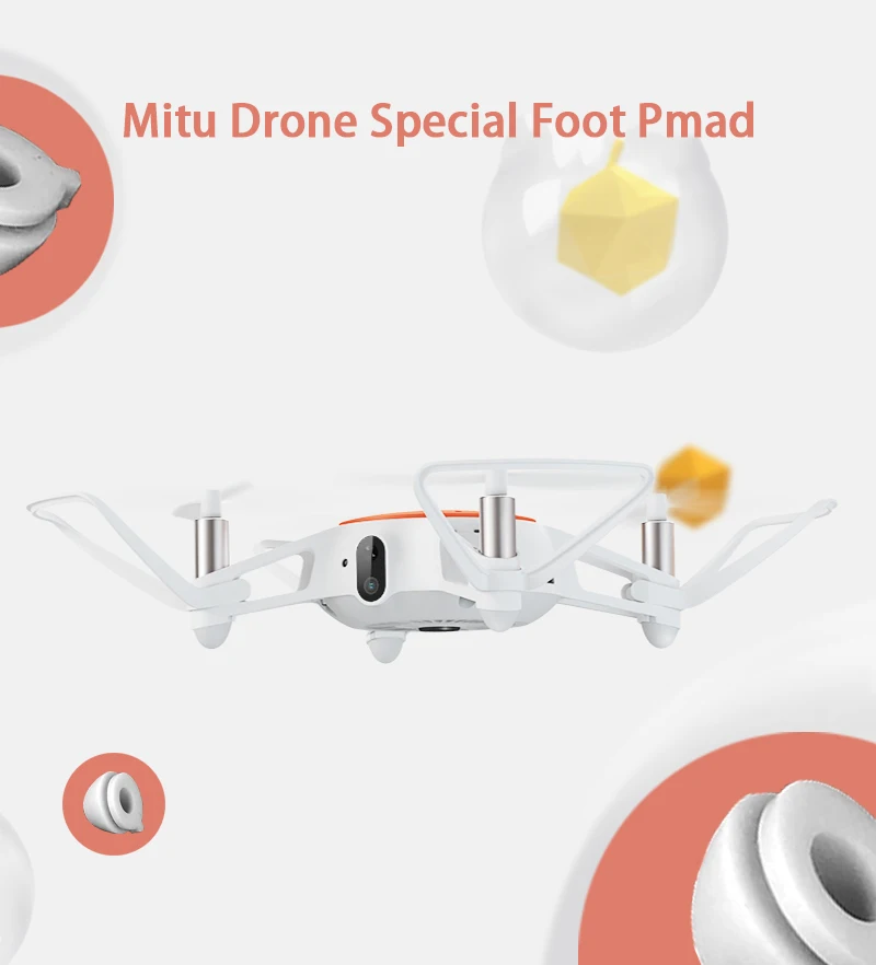 Xiaomi MITU мини беспилотная камера д/у резиновые ножки для Xiaomi MITU беспилотная камера д/у Квадрокоптер запчасти посадочные коврики FSXMMitu-006