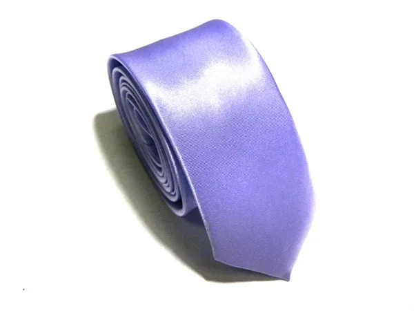 Light purple 10 шт./лот, мужской тонкий галстук, Одноцветный галстук, узкий галстук из полиэстера, ширина 5 см, 34 Цвета, королевский синий, золотой, вечерние, официальные Галстуки - Цвет: Light purple