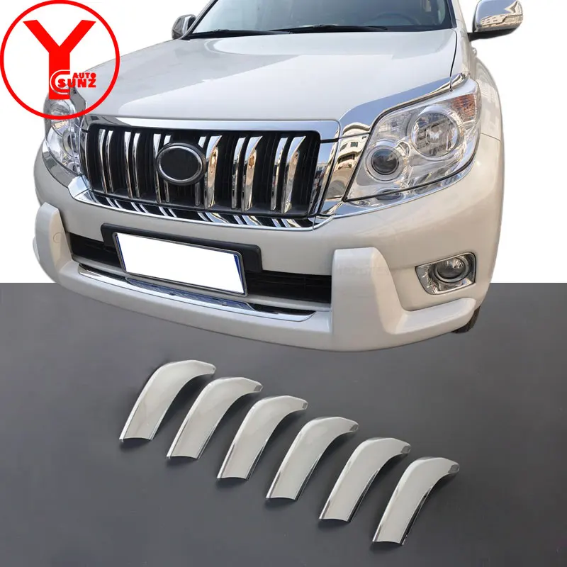 Передняя решетка для Toyota Land cruiser Prado 150 2010 2013 хром АБС аксессуары toyota prado YCSUNZ|front grill