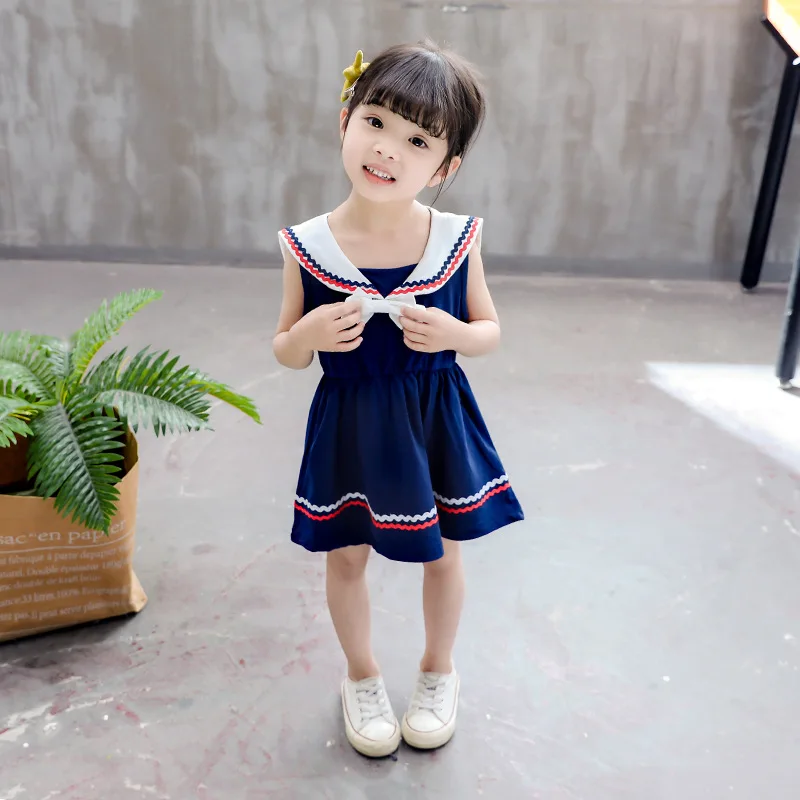 Платье для девочек Новинка 2019 года стильное Летнее Детское платье футболка в