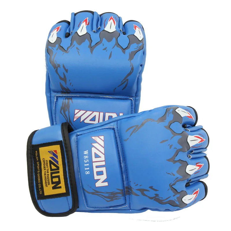 Боксерские перчатки с полупальцами для мужчин и женщин boxeo luva de muay thai Fight Martial Arts