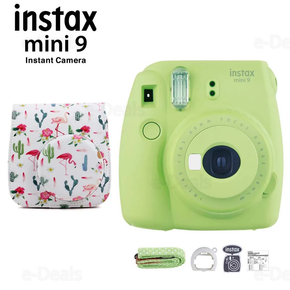 Fujifilm Instax Mini 9 мгновенная пленка для камеры светло зеленый + качественный мягкий