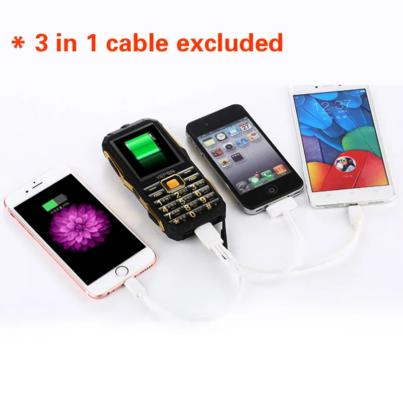 Фонарик YEPEN Y698 беспроводной FM-радиоприемник 2800 мАч длительный режим ожидания