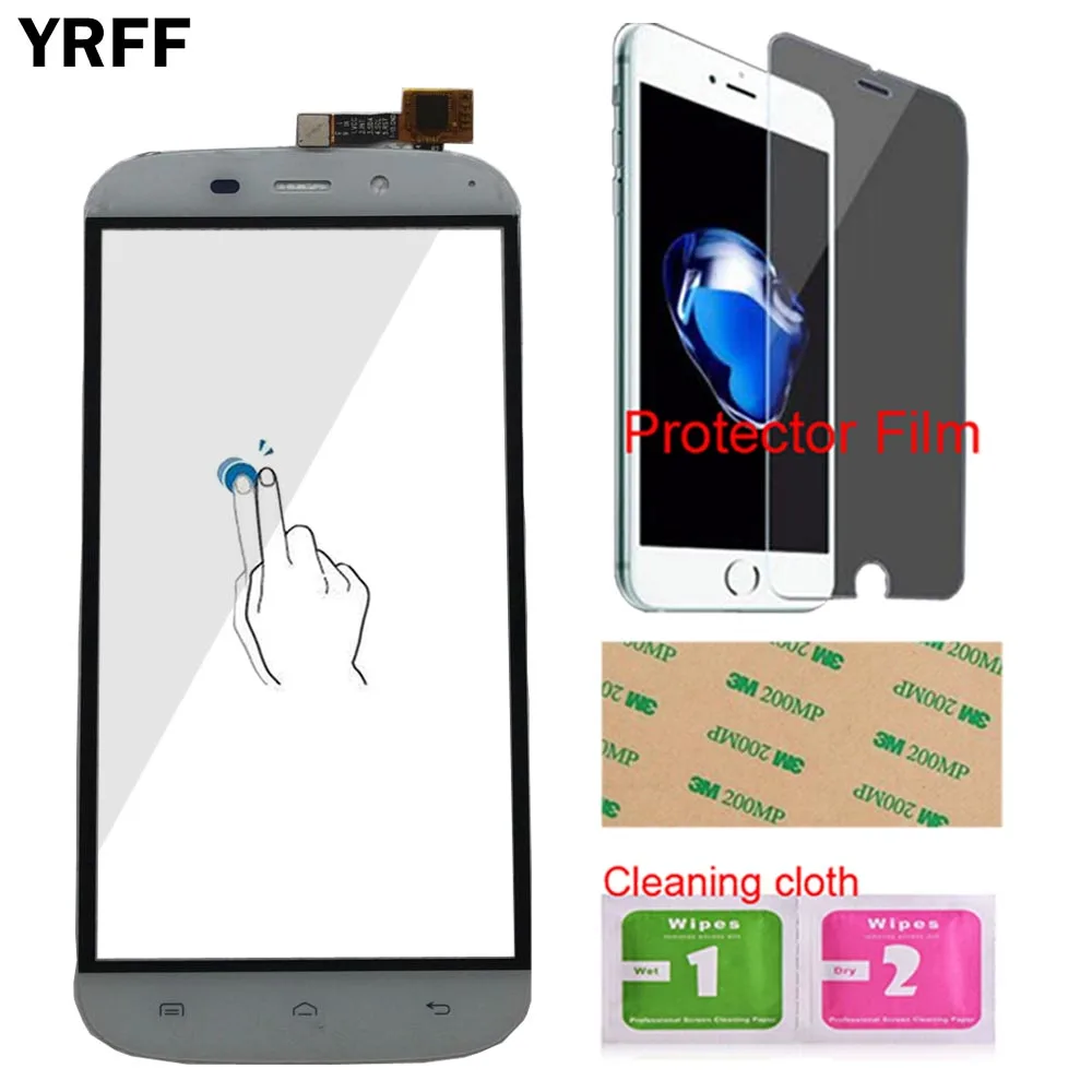 Переднее стекло для мобильного сенсорного экрана YRFF 5 0 дюйма Для Doogee Y100X