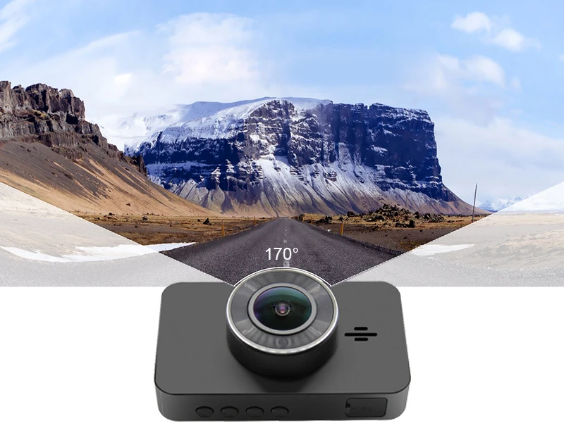 Bluavido 3 дюймов Видеорегистраторы для автомобилей Камера ADAS Full HD 1080P WDR(широкий динамический диапазон) видеорегистратор ночного видения с 720P заднего Камера видео Регистраторы петля Запись