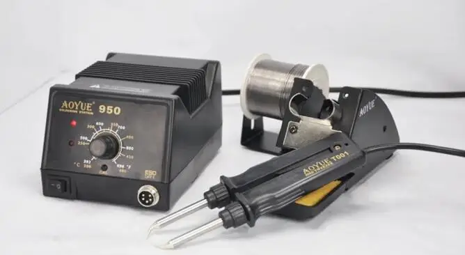 Паяльная станция Aoyue 950 SMD с горячим пинцетом паяльная воздухом 220 В 1