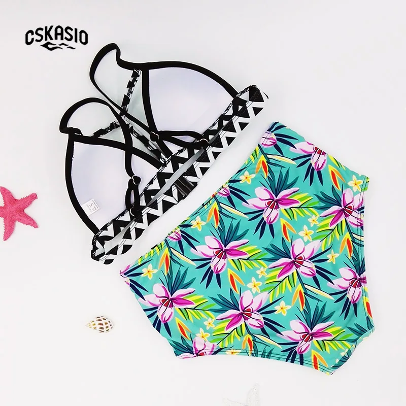 Сексуальные бикини для женщин 2017 с высокой талией пуш-ап бразильский комплект