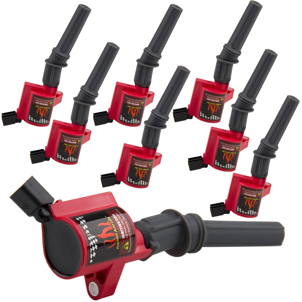 PRECISION AUTO LABS 8 шт. новая катушка зажигания для Ford Multispark эпоксидная C1454 4.6L 5.4L V8 V10 DG508R8