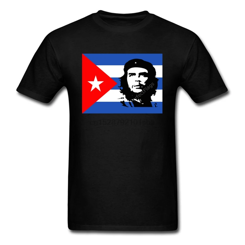 Отличная футболка Che Guevara белая с флагом Кубы Мужская Винтажная надписью Revolution Cuba