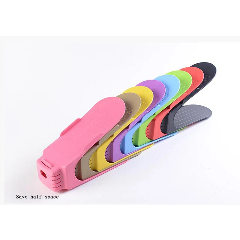 1 шт. Регулируемый Гостиная Пластик полка для хранения обуви обувной шкаф