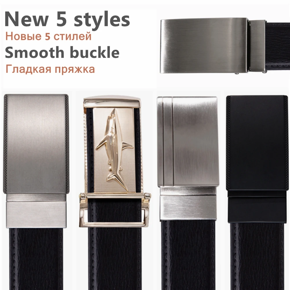 Мужской ремень с пряжкой Barry.Wang из натуральной кожи гладкой для деловых встреч и