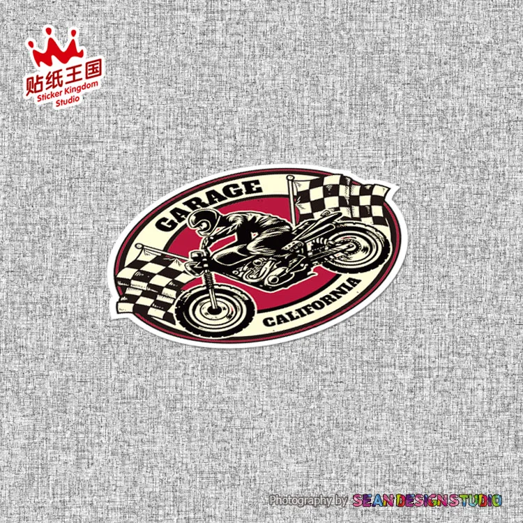 Водонепроницаемая Автомобильная наклейка для мотоцикла Cafe Racer Old School Ride Ace Bobber на