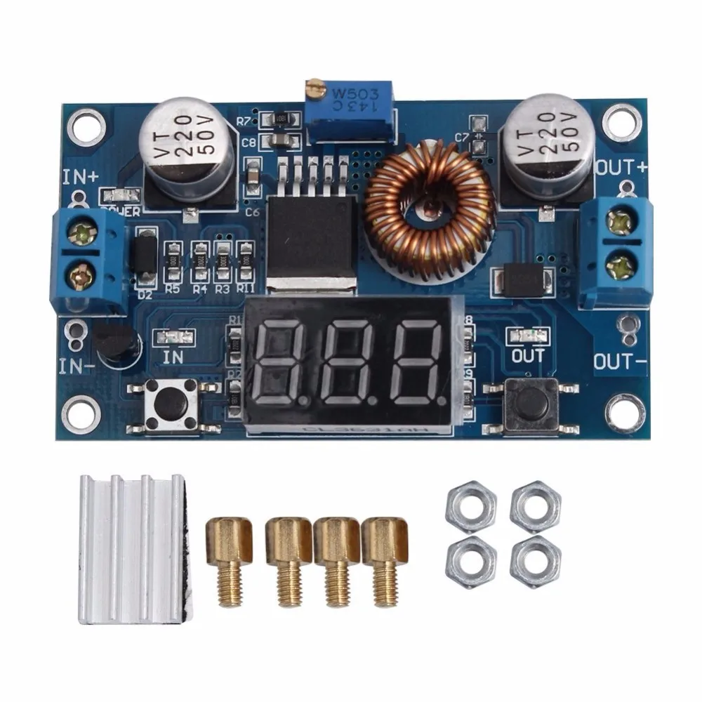 Регулируемый понижающий модуль источника питания постоянного тока 5A высокой