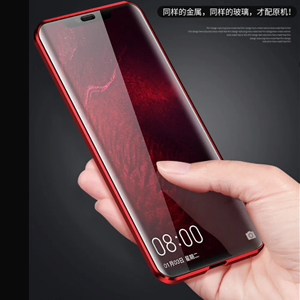 Магнитный чехол для huawei mate 20 Pro двусторонний из закаленного стекла 9H P20 | Мобильные