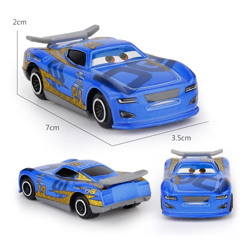 7 шт./компл. disney "тачки 3 Lightning McQueen Джексон Storm Крус Mater Мак дядя грузовик 1:55 литья под давлением металлический автомобиль модель игрушка для мальчиков
